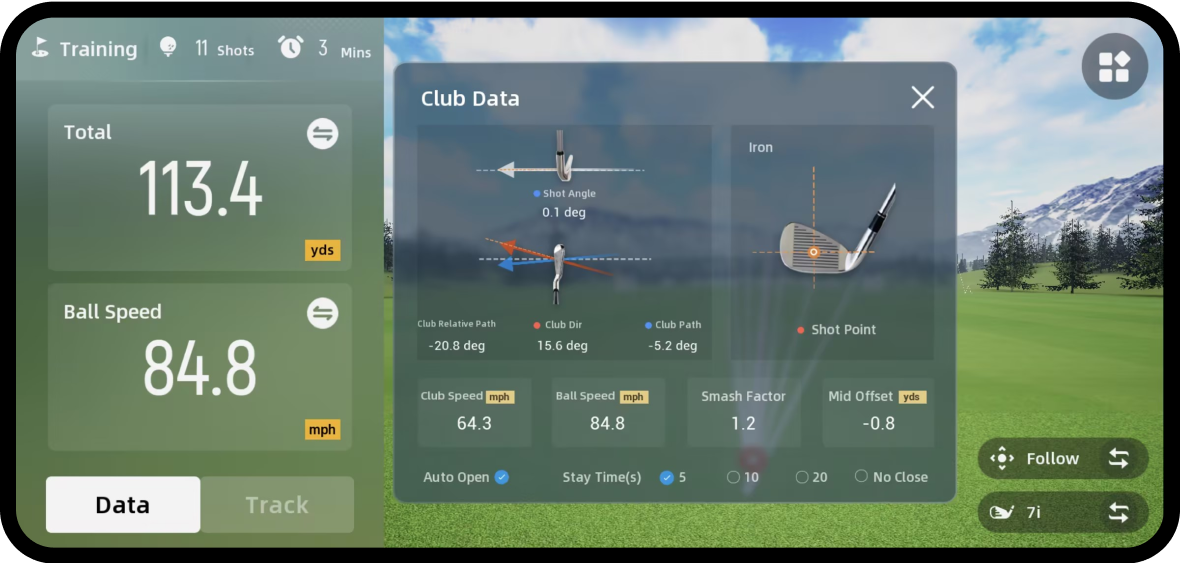 GOLFJOY GDS PLUS Portable Launch Monitor