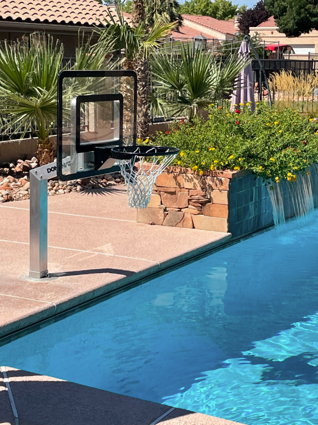 Dominator Aluminum Poolside In-Ground Basketball Hoop psh-1