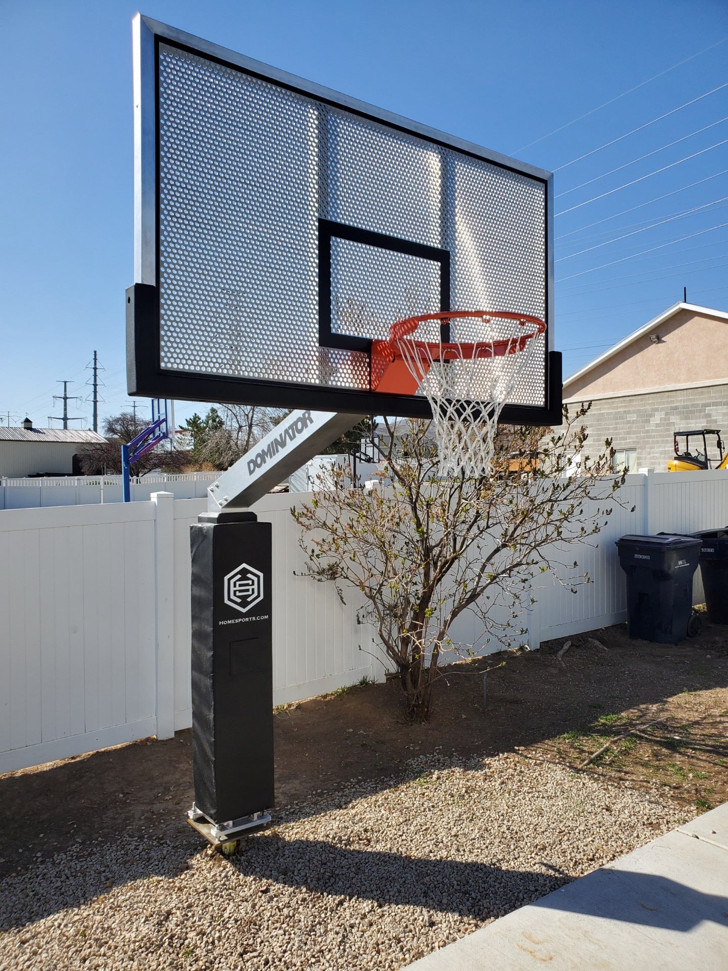 Dominator 72" Aluminum Shatter-Proof Backboard Adjustable Hoop 724-apa