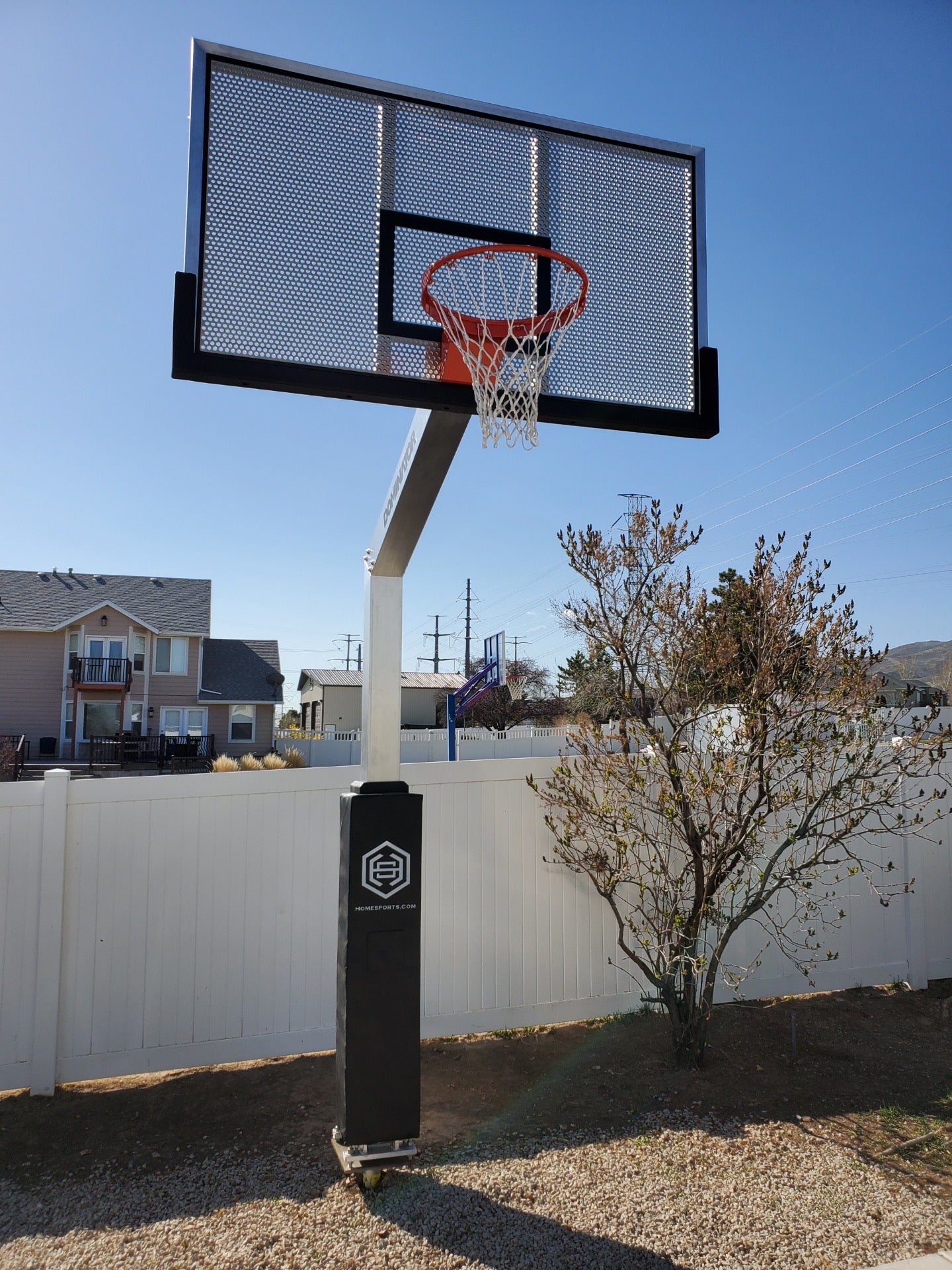 Dominator 72" Aluminum Shatter-Proof Backboard Adjustable Hoop 724-apa