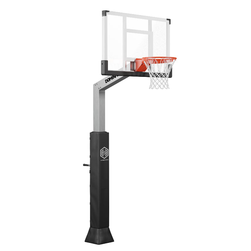 Dominator 54" Glass Backboard Adjustable Basketball Hoop 542-aa