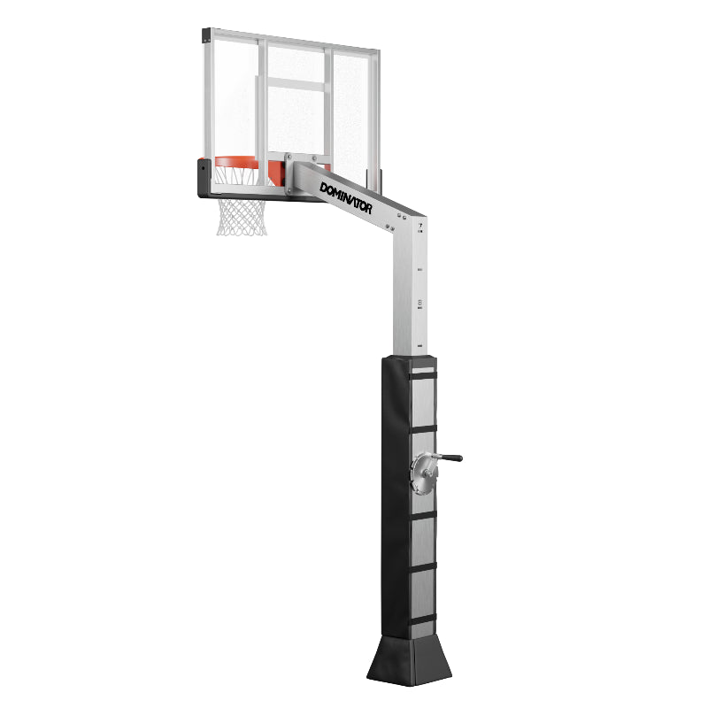 Dominator 54" Glass Backboard Adjustable Basketball Hoop 542-aa