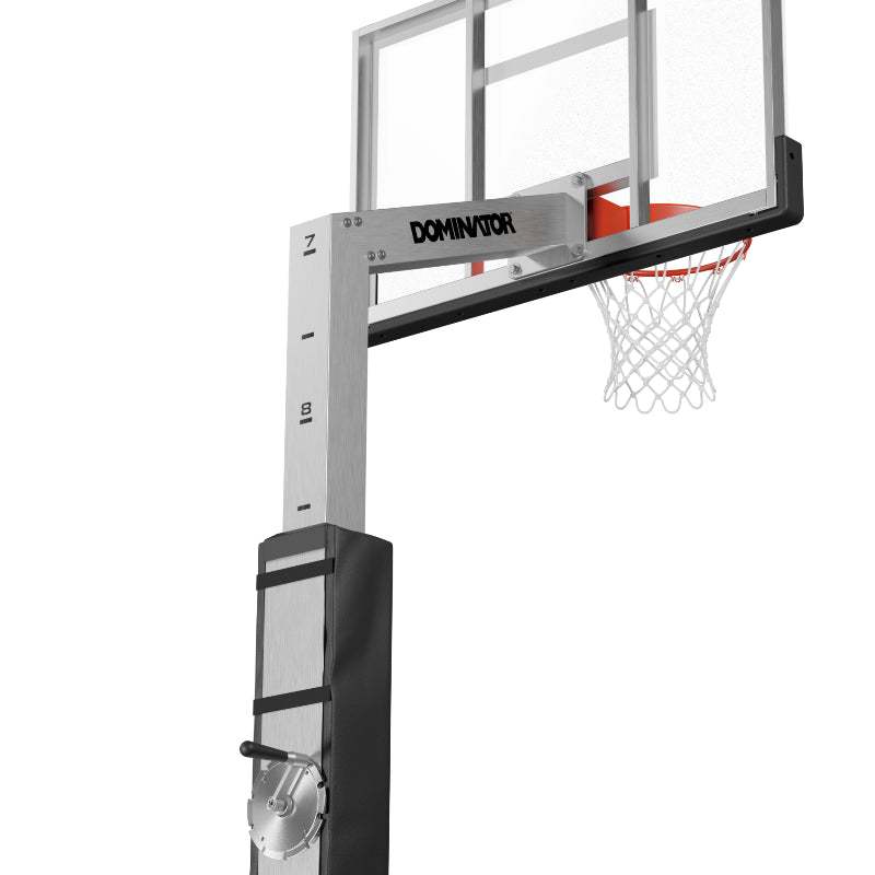 Dominator 54" Glass Backboard Adjustable Basketball Hoop 542-aa