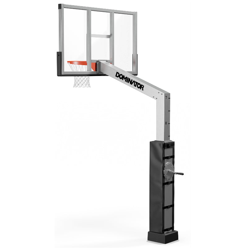 Dominator 72" Glass Backboard Adjustable Basketball Hoop 724-aa