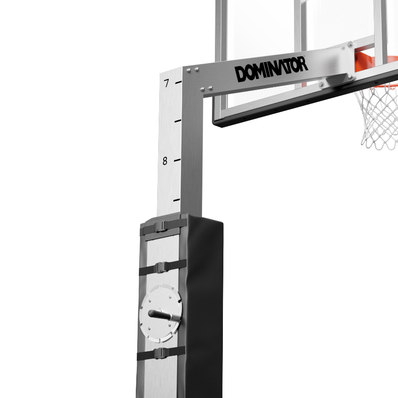 Dominator 72" Glass Backboard Adjustable Basketball Hoop 724-aa